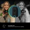 Chamberlain myQ Video Doorbell | 2K Camera, Battery/Wired, Color Night Vision, Live with 2-Way Talk, Motion Detection & Real-Time Alerts, 150 Deg Wide View, Black