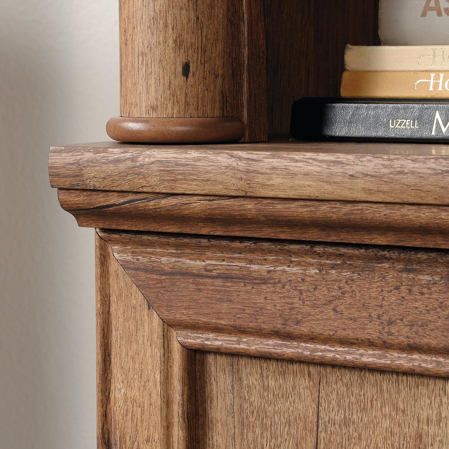 Sauder Palladia Bookcase with Doors, Multiroom Storage, Library Bookcase, Vintage Oak Finish Sauder Palladia Bookcase with Doors, Multiroom Storage, Library Bookcase, Vintage Oak Finish - Image 7
