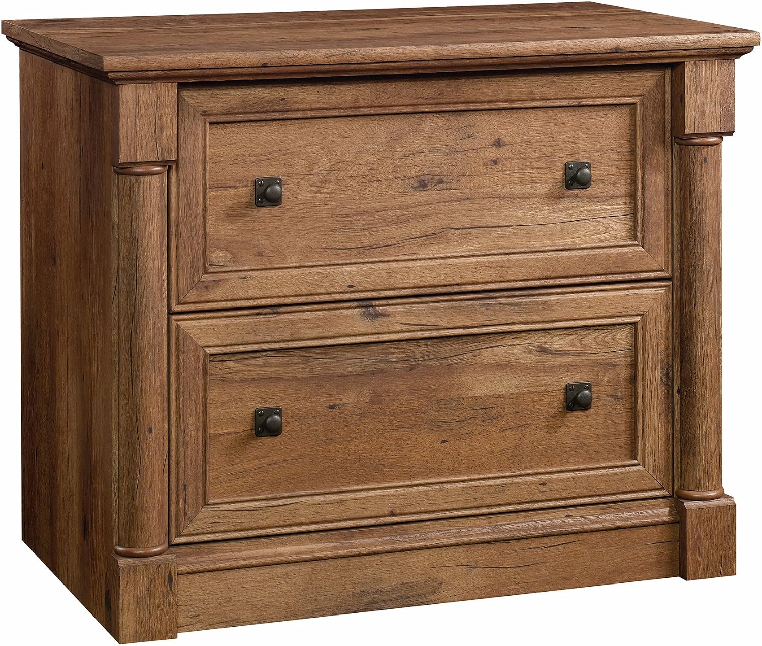 Sauder Palladia 2 Drawer File Cabinet, Lateral Filing Cabinets for Home Office, Hanging File Folders Organizer, Interlocking Drawers, in Vintage Oak Finish Sauder Palladia 2 Drawer File Cabinet, Lateral Filing Cabinets for Home Office, Hanging File Folders Organizer, Interlocking Drawers, in Vintage Oak Finish