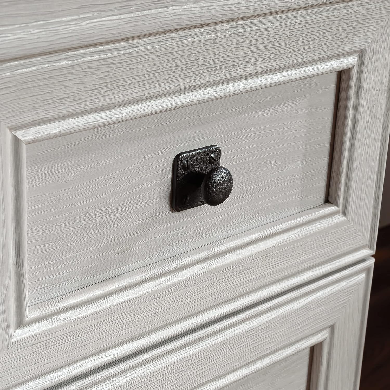 Sauder Palladia L Shaped Desk with Drawers, Office Desk with File Cabinet Storage, Cable Management, Keyboard Tray, in Glacier Oak Finish Sauder Palladia L Shaped Desk with Drawers, Office Desk with File Cabinet Storage, Cable Management, Keyboard Tray, in Glacier Oak Finish - Image 9