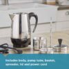 Farberware Electric Coffee Percolator, Stainless Steel Basket, Automatic Keep Warm, No-Drip Spout, 8 Cup Farberware Electric Coffee Percolator, Stainless Steel Basket, Automatic Keep Warm, No-Drip Spout, 8 Cup