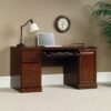 Sauder 404944 Heritage Hill Computer Credenza, Classic Cherry Finish, L: 59.25" x W: 20.47" x H: 30.24"