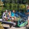 INTEX Challenger Inflatable Kayak Series: Includes Deluxe 86in Kayak Paddles and High-Output Pump – SuperStrong PVC – Adjustable Seat with Backrest – Removable Skeg – Cargo Storage Net (2-Person)