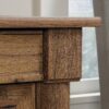 Sauder Palladia Computer Desk with Drawers, Home Office Desk with File Cabinet Storage Drawer, Cable Management, Keyboard Tray, in Vintage Oak finish
