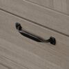 Sauder Select Multipurpose Bedroom Armoire Wardrobe Closet Pantry Storage Cabinet with Storage Drawers and Hanging Rail, in Silver Sycamore