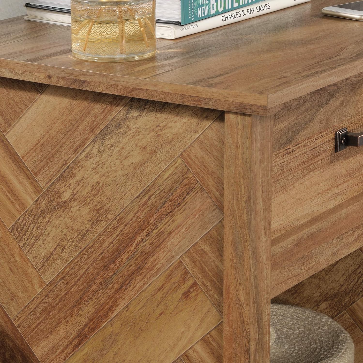 Sauder Cannery Bridge Night Stand with Spacious Drawer, Nightstand for Bedroom, Sindoori Mango Finish Sauder Cannery Bridge Night Stand with Spacious Drawer, Nightstand for Bedroom, Sindoori Mango Finish - Image 8