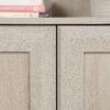 Sauder Miscellaneous Storage Bookcase with Doors, Adjustable Shelves, 5 Shelf Bookcase - Chalked Chestnut Finish Sauder Miscellaneous Storage Bookcase with Doors, Adjustable Shelves, 5 Shelf Bookcase - Chalked Chestnut Finish