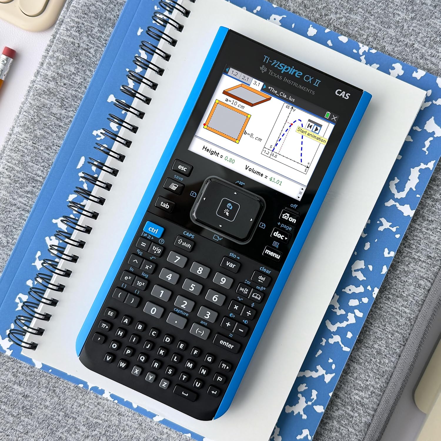 Texas Instruments TI-Nspire CX II CAS Color Graphing Calculator with Student Software (PC/Mac) | Powerful Computer Algebra System; Computer Software included Texas Instruments TI-Nspire CX II CAS Color Graphing Calculator with Student Software (PC/Mac) | Powerful Computer Algebra System; Computer Software included - Image 3