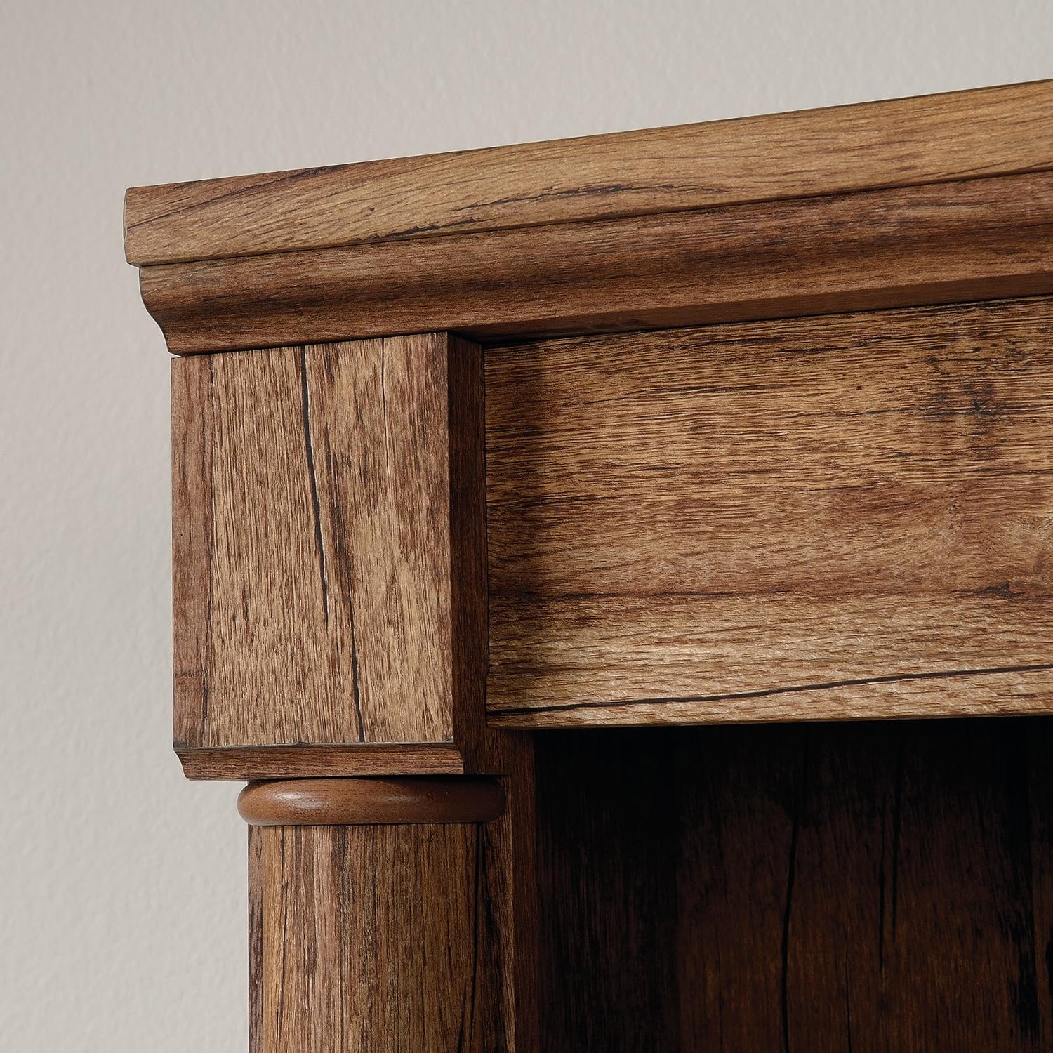 Sauder Palladia Bookcase with Doors, Multiroom Storage, Library Bookcase, Vintage Oak Finish Sauder Palladia Bookcase with Doors, Multiroom Storage, Library Bookcase, Vintage Oak Finish - Image 4