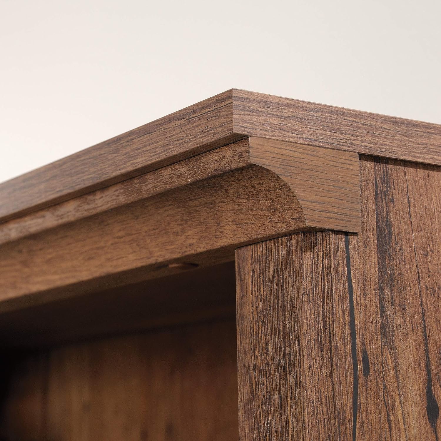 Sauder 5 Tier Book Shelf Wooden Bookcase Multipurpose Bookshelf for Home Office, Living Room, in Vintage Oak Sauder 5 Tier Book Shelf Wooden Bookcase Multipurpose Bookshelf for Home Office, Living Room, in Vintage Oak - Image 6