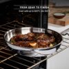 T-fal Pro Tri-Ply Stainless Steel 10-Piece Induction Cookware Set | NSF-certified, oven safe to 500°F, glass lids to 350°F, measuring marks inside, all cooktops including induction