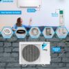 Daikin 24,000 BTU 18 SEER2 R32 Series Heat Pump Ductless Mini Split A/C | Air Conditioner Includes 15' Installation Kit, 1/2 Whip, 30A Disconnect, and Wall Bracket