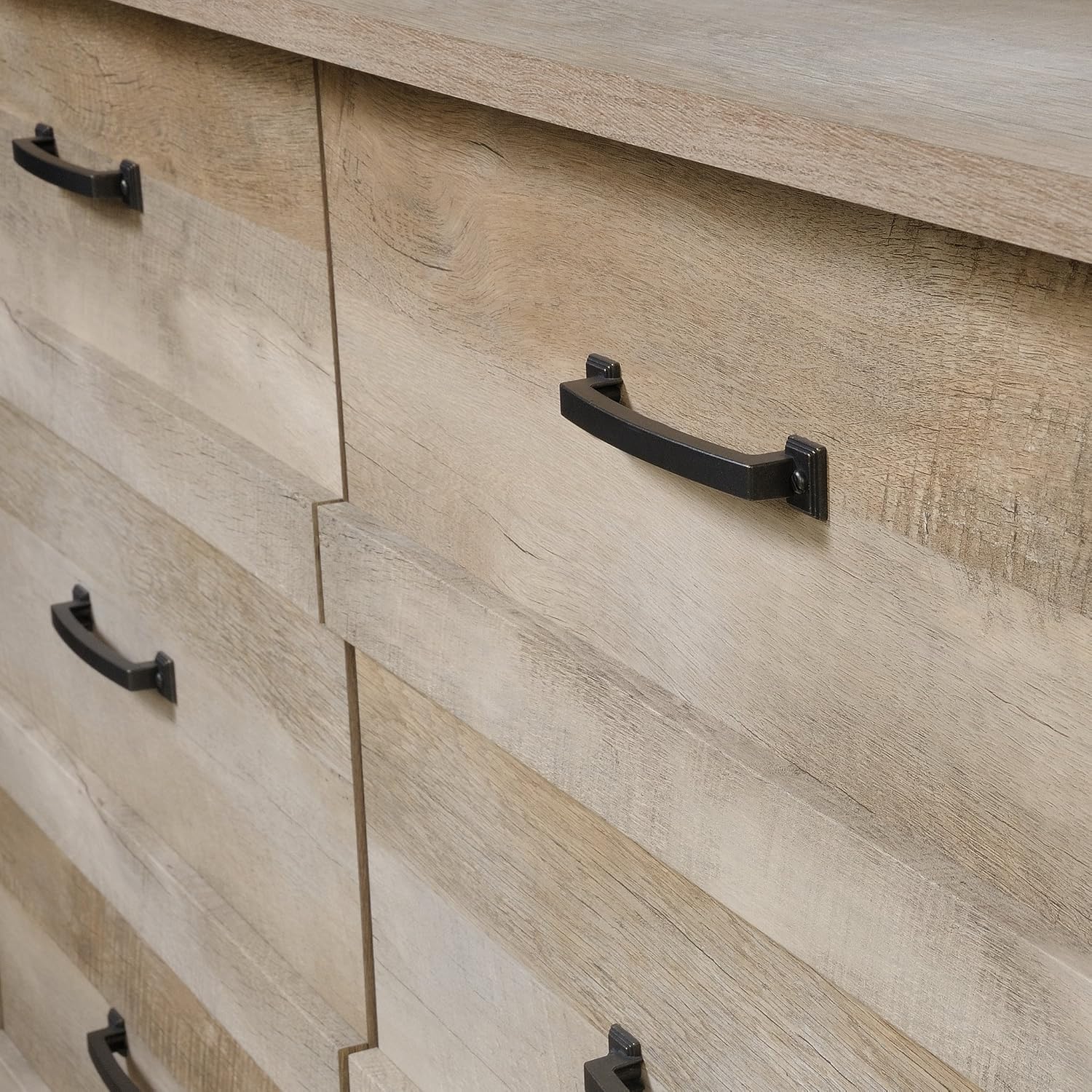 Sauder Cannery Bridge 6 Drawer Dresser, Lintel Oak finish Sauder Cannery Bridge 6 Drawer Dresser, Lintel Oak finish - Image 5