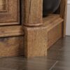 Sauder Palladia Corner TV Stand Console Entertainment Credenza, in Vintage Oak