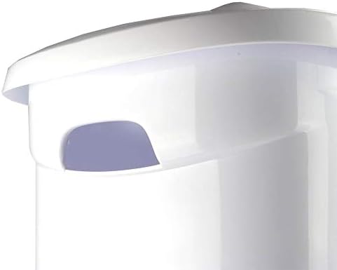 Sterilite Ultra Wheeled Laundry Hamper with Lid, Handle and Wheels for Easy Rolling of Clothes to and from the Laundry Room, Plastic, White, 1-Pack, Portable Sterilite Ultra Wheeled Laundry Hamper with Lid, Handle and Wheels for Easy Rolling of Clothes to and from the Laundry Room, Plastic, White, 1-Pack, Portable - Image 5