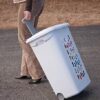 Sterilite Ultra Wheeled Laundry Hamper with Lid, Handle and Wheels for Easy Rolling of Clothes to and from the Laundry Room, Plastic, White, 1-Pack, Portable Sterilite Ultra Wheeled Laundry Hamper with Lid, Handle and Wheels for Easy Rolling of Clothes to and from the Laundry Room, Plastic, White, 1-Pack, Portable