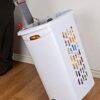Sterilite Ultra Wheeled Laundry Hamper with Lid, Handle and Wheels for Easy Rolling of Clothes to and from the Laundry Room, Plastic, White, 1-Pack, Portable Sterilite Ultra Wheeled Laundry Hamper with Lid, Handle and Wheels for Easy Rolling of Clothes to and from the Laundry Room, Plastic, White, 1-Pack, Portable