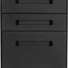 Laura Davidson Furniture Stockpile 3 Drawer File Cabinet with Lock - Under Office Desk Metal Filing Cabinet, Legal/Letter File Folders, Wheels and Stationary Feet, Pre-Assembled, Black Laura Davidson Furniture Stockpile 3 Drawer File Cabinet with Lock - Under Office Desk Metal Filing Cabinet, Legal/Letter File Folders, Wheels and Stationary Feet, Pre-Assembled, Black