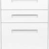 Laura Davidson Furniture Stockpile 3 Drawer File Cabinet with Lock - Under Office Desk Metal Filing Cabinet, Legal/Letter File Folders, Wheels and Stationary Feet, Pre-Assembled, White Laura Davidson Furniture Stockpile 3 Drawer File Cabinet with Lock - Under Office Desk Metal Filing Cabinet, Legal/Letter File Folders, Wheels and Stationary Feet, Pre-Assembled, White