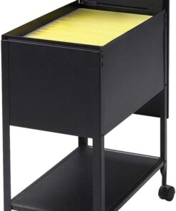 Lorell Standard Lock Mobile File Black 28.35" x 16.54" x 6.50"