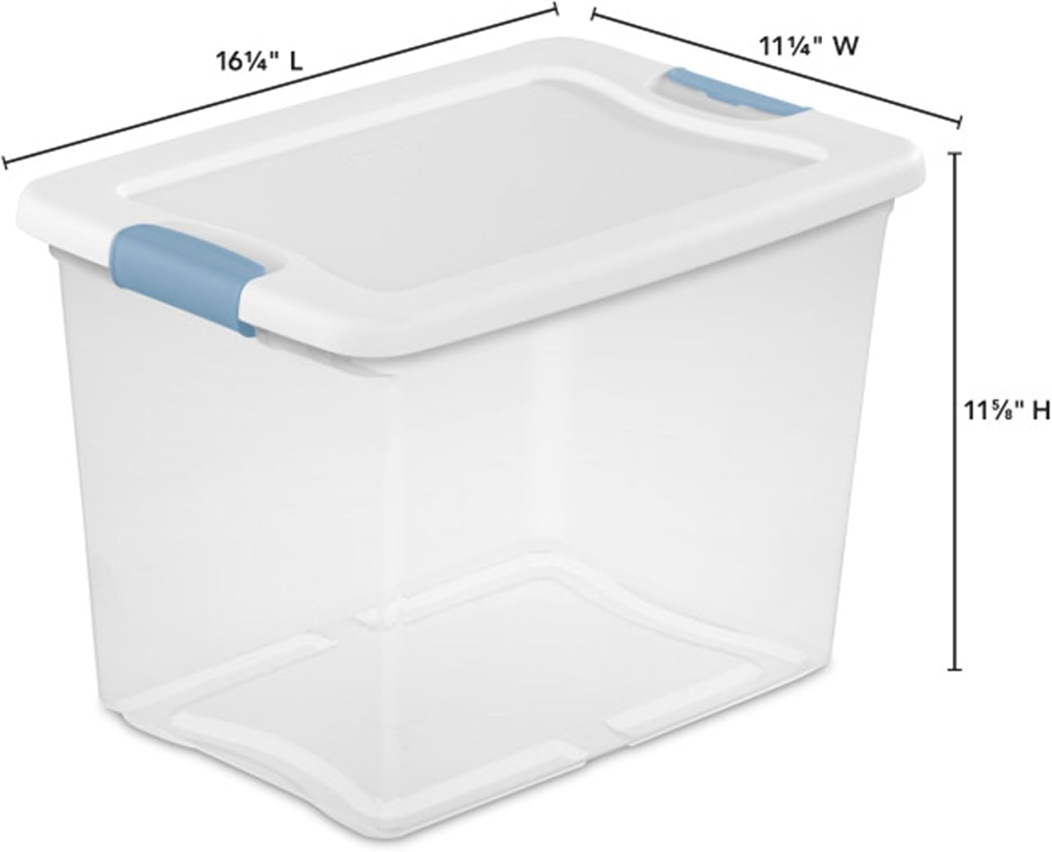 Sterilite Latching Box with Lids for Home and Office, 25 Quart, 24-Pack | Heavy-Duty and Stackable Plastic Containers with Latches for Closet, Cabinet, Bedroom, Bathroom and Dorm Room Organization Sterilite Latching Box with Lids for Home and Office, 25 Quart, 24-Pack | Heavy-Duty and Stackable Plastic Containers with Latches for Closet, Cabinet, Bedroom, Bathroom and Dorm Room Organization - Image 2