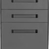 Laura Davidson Furniture Stockpile 3 Drawer File Cabinet with Lock - Under Office Desk Metal Filing Cabinet, Legal/Letter File Folders, Wheels and Stationary Feet, Pre-Assembled, Dark Grey Laura Davidson Furniture Stockpile 3 Drawer File Cabinet with Lock - Under Office Desk Metal Filing Cabinet, Legal/Letter File Folders, Wheels and Stationary Feet, Pre-Assembled, Dark Grey