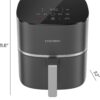 Chefman TurboX 4-in-1 Air Fryer, 5-Quart Airfryer for Extra Crispy Chicken, Fries, Wings, and More, Air Fry, Bake, Reheat, and Frozen Functions, Digital Touch Controls, Dishwasher Safe - Gray Chefman TurboX 4-in-1 Air Fryer, 5-Quart Airfryer for Extra Crispy Chicken, Fries, Wings, and More, Air Fry, Bake, Reheat, and Frozen Functions, Digital Touch Controls, Dishwasher Safe - Gray