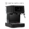 Chefman CraftBrew Espresso Machine, 15-Bar Pump Digital Espresso Maker w/Steam Wand for Latte & Cappuccino, Compact Espresso Coffee Machine w/ 1.5L Removable Water Reservoir - Stainless Black Chefman CraftBrew Espresso Machine, 15-Bar Pump Digital Espresso Maker w/Steam Wand for Latte & Cappuccino, Compact Espresso Coffee Machine w/ 1.5L Removable Water Reservoir - Stainless Black