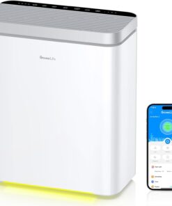 GoveeLife Smart Air Purifier for Home Large Room, Up to 1046 ft²（no sensor) | 24dB Sleep Mode, 3-in-1 Filter Air Purifier with App Alexa Control for Pet Hair, Odors, Pollen and Smoke