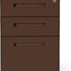 Laura Davidson Furniture Stockpile 3 Drawer File Cabinet with Lock - Under Office Desk Metal Filing Cabinet, Legal/Letter File Folders, Wheels and Stationary Feet, Pre-Assembled, Dark Brown Laura Davidson Furniture Stockpile 3 Drawer File Cabinet with Lock - Under Office Desk Metal Filing Cabinet, Legal/Letter File Folders, Wheels and Stationary Feet, Pre-Assembled, Dark Brown