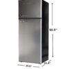Frigidaire, 2 Door Apartment Size Refrigerator/Freezer Combo, 7.5 cu ft, Platinum Series, Stainless, 23" D x 21.5" W x 55.5" H