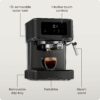 Chefman CraftBrew Digital Espresso Machine with 15 Bar Pump with Steam Rod for Latte and Cappuccino, Compact Espresso Machine with Removable Water Tank 1.5 L, Colour: