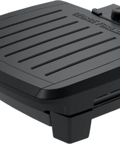 GEORGE FOREMAN® Contact Submersible™ Grill, 5-Serving Grill - Adjustable Temperature Control, Black Plates, Wash the entire grill