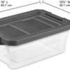 Sterilite Modular Stacker Box with Latching Lid, 16 Quart, 6-Pack | Clear Plastic Storage Bins - Stackable Organizing Container Boxes for Closet, Bathroom, and Office Sterilite Modular Stacker Box with Latching Lid, 16 Quart, 6-Pack | Clear Plastic Storage Bins - Stackable Organizing Container Boxes for Closet, Bathroom, and Office
