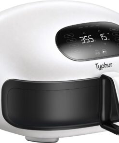 Typhur Dome 2 Large AI Smart Air Fryer, 15-in-1 Dual Heating, Self-Cleaning | Top & Bottom Heating | PFAS-Free Ceramic Basket | Fits 12" Pizza or Steaks | Whisper-Quiet | Dishwasher Safe | Pearl | 120V