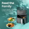 Chefman TurboX 4-in-1 Air Fryer, 5-Quart Airfryer for Extra Crispy Chicken, Fries, Wings, and More, Air Fry, Bake, Reheat, and Frozen Functions, Digital Touch Controls, Dishwasher Safe - Gray Chefman TurboX 4-in-1 Air Fryer, 5-Quart Airfryer for Extra Crispy Chicken, Fries, Wings, and More, Air Fry, Bake, Reheat, and Frozen Functions, Digital Touch Controls, Dishwasher Safe - Gray