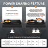 AMZCHEF Double Induction Cooktop, 1800W 2 Burner, ETL Certified | 18 Power Levels (100W-1800W), 20 Temp Levels (100°F-465°F), 10-Hour Timer, Safety Lock, independent Control, 110-120V