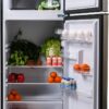 Frigidaire, 2 Door Apartment Size Refrigerator/Freezer Combo, 7.5 cu ft, Platinum Series, Stainless, 23" D x 21.5" W x 55.5" H