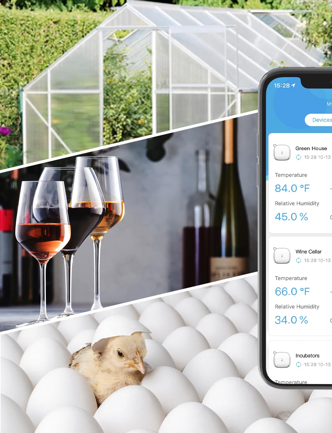 Govee WiFi Thermometer Hygrometer H5179 with App Notification Alert 2 Pack | Humidity temperature sensor, portable. Wireless remote monitor greenhouse, incubator, wine cellar with 2-yr data Govee WiFi Thermometer Hygrometer H5179 with App Notification Alert 2 Pack | Humidity temperature sensor, portable. Wireless remote monitor greenhouse, incubator, wine cellar with 2-yr data - Image 8