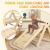 Pikler Triangle Set with Cushion, 7 in 1 Toddler Climbing Toys Indoor | Foldable Space-saving Design, Montessori-inspired Learning, Reversible Slide & Ramp, ASTM F963 Standards for Toddlers 18M-5Y Pikler Triangle Set with Cushion, 7 in 1 Toddler Climbing Toys Indoor | Foldable Space-saving Design, Montessori-inspired Learning, Reversible Slide & Ramp, ASTM F963 Standards for Toddlers 18M-5Y