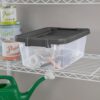 Sterilite Modular Stacker Box with Latching Lid, 16 Quart, 6-Pack | Clear Plastic Storage Bins - Stackable Organizing Container Boxes for Closet, Bathroom, and Office Sterilite Modular Stacker Box with Latching Lid, 16 Quart, 6-Pack | Clear Plastic Storage Bins - Stackable Organizing Container Boxes for Closet, Bathroom, and Office