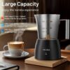 Secura Milk Frother, 17oz Stainless Steel Hot & Cold Foam Maker, Classic | 304 Stainless Steel Jug, Teflon-Free & BPA-Free Design, Dishwasher-Safe, 4-in-1 Foam Maker, Create Latte, Hot Chocolate