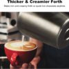 Secura Milk Frother, 17oz Stainless Steel Hot & Cold Foam Maker, Classic | 304 Stainless Steel Jug, Teflon-Free & BPA-Free Design, Dishwasher-Safe, 4-in-1 Foam Maker, Create Latte, Hot Chocolate