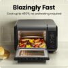 Chefman Air Fryer Toaster Oven Combo, Countertop Oven for Quick & Healthy Meals, Bake, Broil, Air Fry, Toast, and Bagel Functions, 450°F Max Temp, 4 Slice Toaster Oven Air Fryer Combo