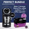 Lavazza Classy Plus Coffee Maker – 72 Count Intenso Espresso Capsules – Dual Brew Espresso & Lungo Machine Compatible Expert Capsules Lavazza Classy Plus Coffee Maker – 72 Count Intenso Espresso Capsules – Dual Brew Espresso & Lungo Machine Compatible Expert Capsules