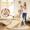 Pikler Triangle Set with Cushion, 7 in 1 Toddler Climbing Toys Indoor | Foldable Space-saving Design, Montessori-inspired Learning, Reversible Slide & Ramp, ASTM F963 Standards for Toddlers 18M-5Y Pikler Triangle Set with Cushion, 7 in 1 Toddler Climbing Toys Indoor | Foldable Space-saving Design, Montessori-inspired Learning, Reversible Slide & Ramp, ASTM F963 Standards for Toddlers 18M-5Y
