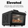 CHEF iQ MiniOven Smart Toaster Oven Air Fryer Combo, 11-in-1 Countertop Convection Oven, Bake, Broil, Air Fry, Broil, Dehydrate, 1750W, 25 Qt Capacity, Fast Cooking with Touchscreen Controls – Black