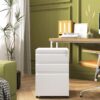 Approgreent Mobile File Cabinet for Home Office, Lockable 3 Drawer Filing Cabinet with Wheels for A4-Size/Letter-Size/Legal-Size, Fully Assembled Except Casters, White Approgreent Mobile File Cabinet for Home Office, Lockable 3 Drawer Filing Cabinet with Wheels for A4-Size/Letter-Size/Legal-Size, Fully Assembled Except Casters, White
