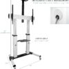 VIVO Ultra Heavy Duty Mobile 32 to 100 inch TV Stand for Flat Screens, Adjustable, Rolling TV Cart Mount with Wheels STAND-TV22S
