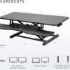VIVO Black 48 in Standing Desk Converter, DESK-V048KB | Extra Large, Height Adjustable, Stand Up Desk Riser, Keyboard Tray, Dual Monitor & Laptop Workstation, Black Frame, K Series VIVO Black 48 in Standing Desk Converter, DESK-V048KB | Extra Large, Height Adjustable, Stand Up Desk Riser, Keyboard Tray, Dual Monitor & Laptop Workstation, Black Frame, K Series